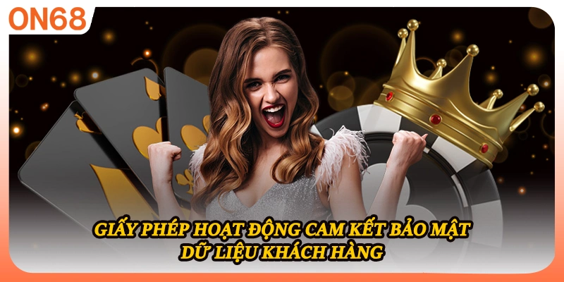 Giấy phép hoạt động cam kết bảo mật dữ liệu khách hàng