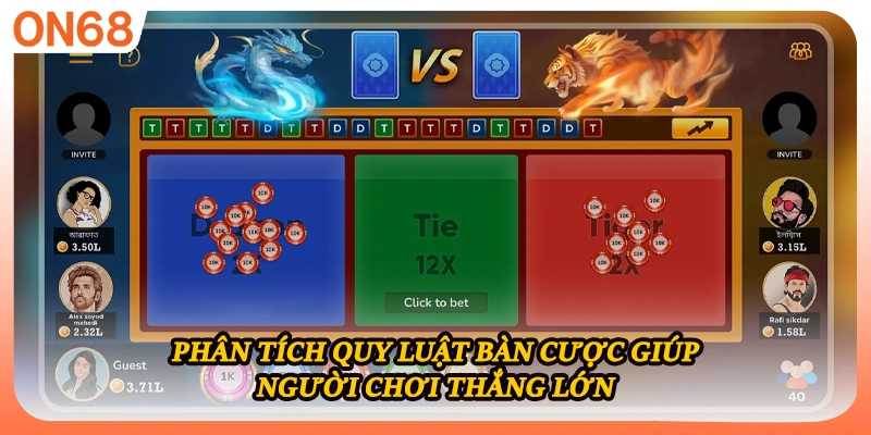 Phân tích quy luật bàn cược giúp người chơi thắng lớn